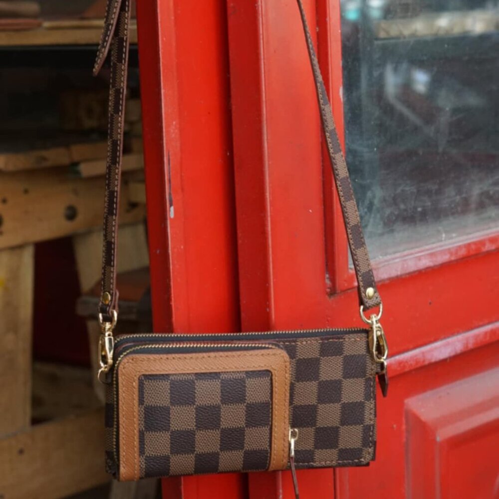 Louis Vuitton - authentic but redesigned by broken Vintage Boho bag leathers